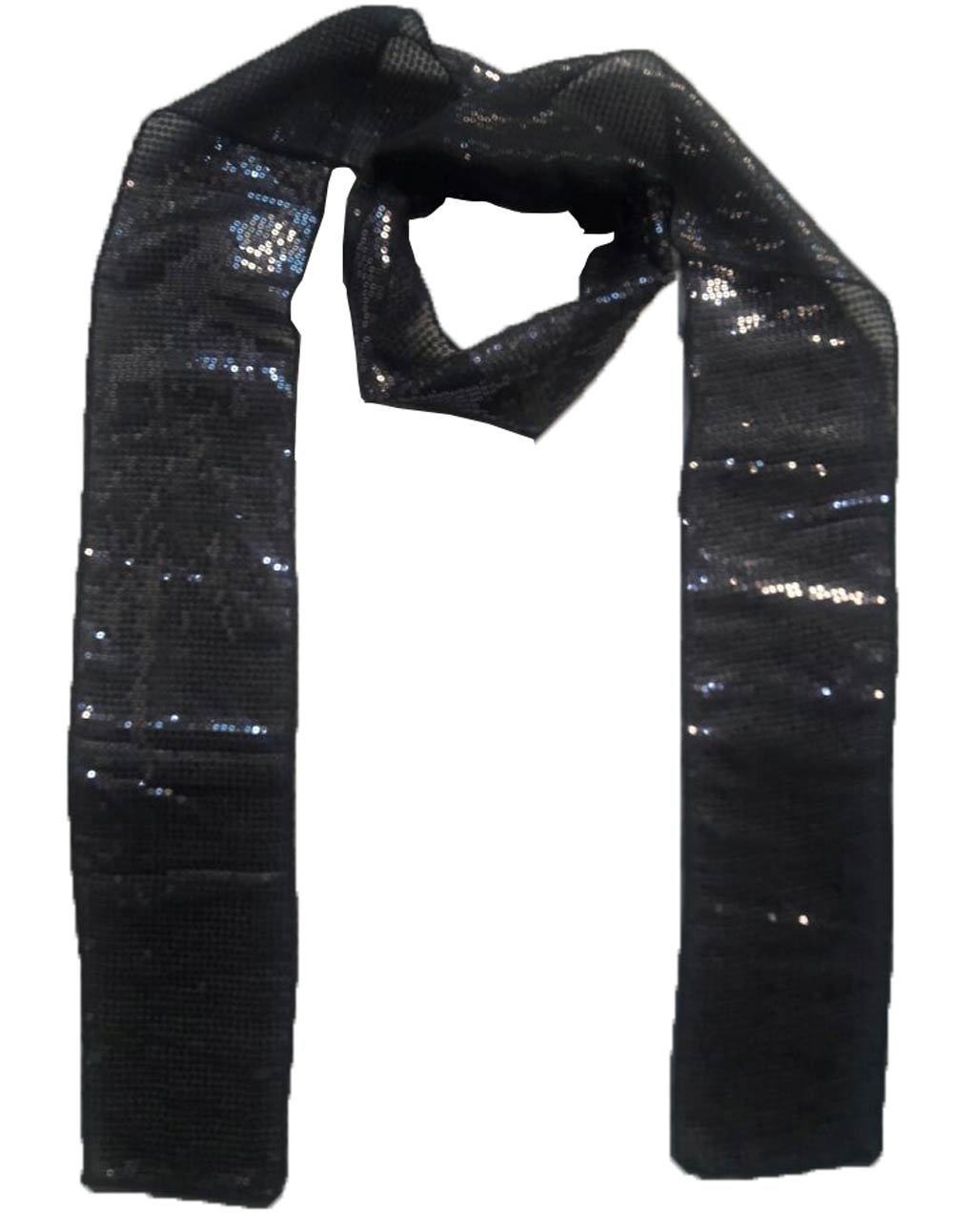 KVRFashion Party Dance Vintage Sparkle Long girl teen Sequin polyester net scarf headband cum waist belt
