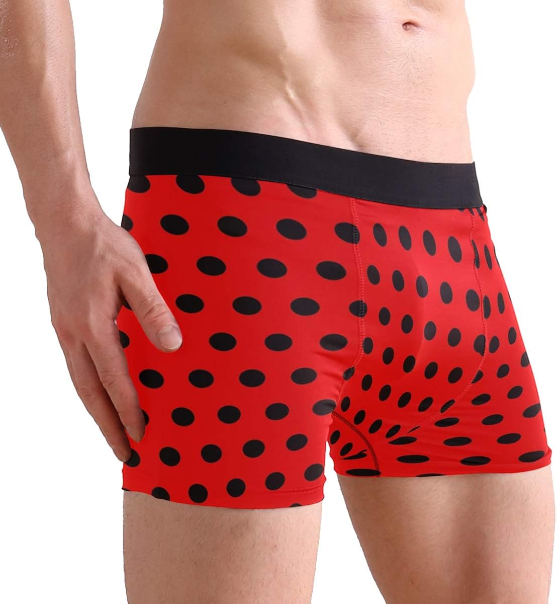 red and white polka dot underwear
