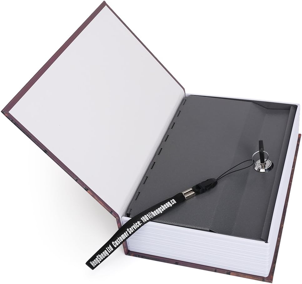 wishacc Dictionary Secret Book Hidden Safe With Key Lock Book Safe Love Style Full Size 9.4 x 6.1 x 2 .2inches - - 