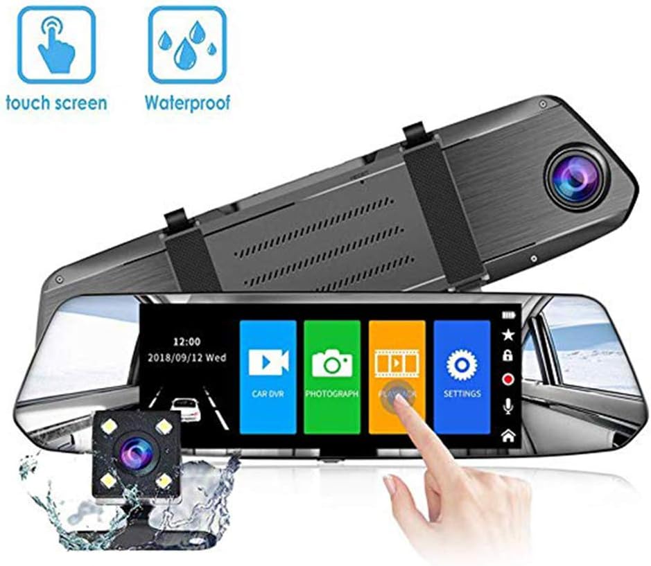 ZDGM Dash Cam Full HD 7-Inch Touch Screen 1080P Car Camera 6-Lane 360&deg; Wide Angle, Supercapacitor, WDR Night Vision Dashboard Camera with Electronic Dog Function