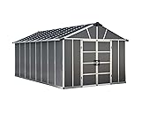 Palram - Canopia | Yukon 11x17 Storage Shed, Gray