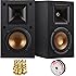Klipsch R-14M Reference Bookshelf Monitor Speakers Bundle includes Speaker Pair (2 Speakers), 100ft of Select Series 16AWG Speaker Wire and 5-Pair Brass Speaker Banana Plugs Open Screw Type