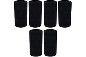 Rbenxia 6PCS Sport Long Wrist Bands Wrist Sweatbands Tennis Wristbands Gymnastics Wristbands for Tennis Football Basketball R