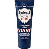 Barbasol 1919 Classic Shaving Cream for Men, USA Made, 6 oz (Pack of 1) | Non-Aerosol Shave Cream for Men; Infused with Aloe, Coconut Oil &amp; Shea Butter; Exceptional Glide, USA Made