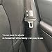 ILIVABLE Seatbelt Adjuster, Comfort Universal Auto Shoulder Neck Strap Positioner Clips, Vehicle Seat Belt Covers (2 Pack, Grey)