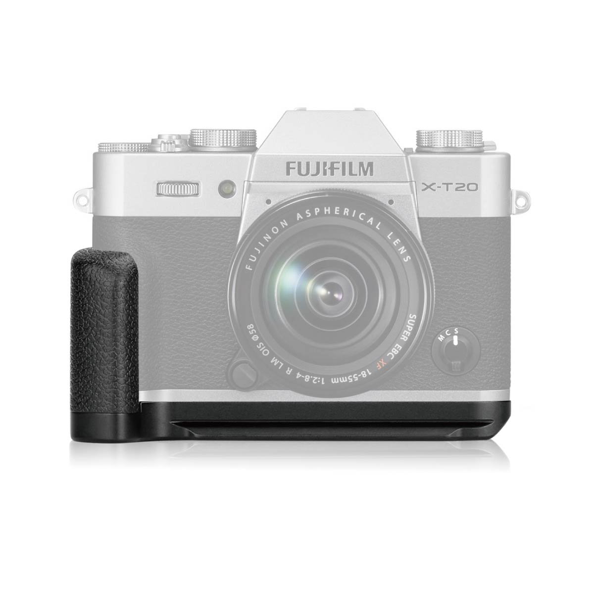 Meike XT20G Aluminum Alloy Hand Grip Quick Release Plate L Bracket for Fujifilm X-T30 X-T20 X-T10