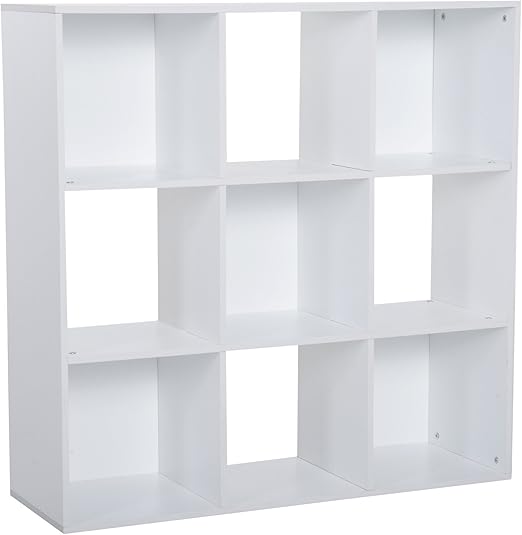 3tier 9 Cubes Storage Unit Particle Board Bookcase