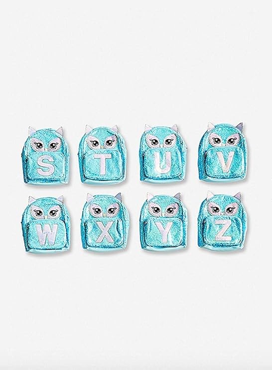 justice blue owl backpack
