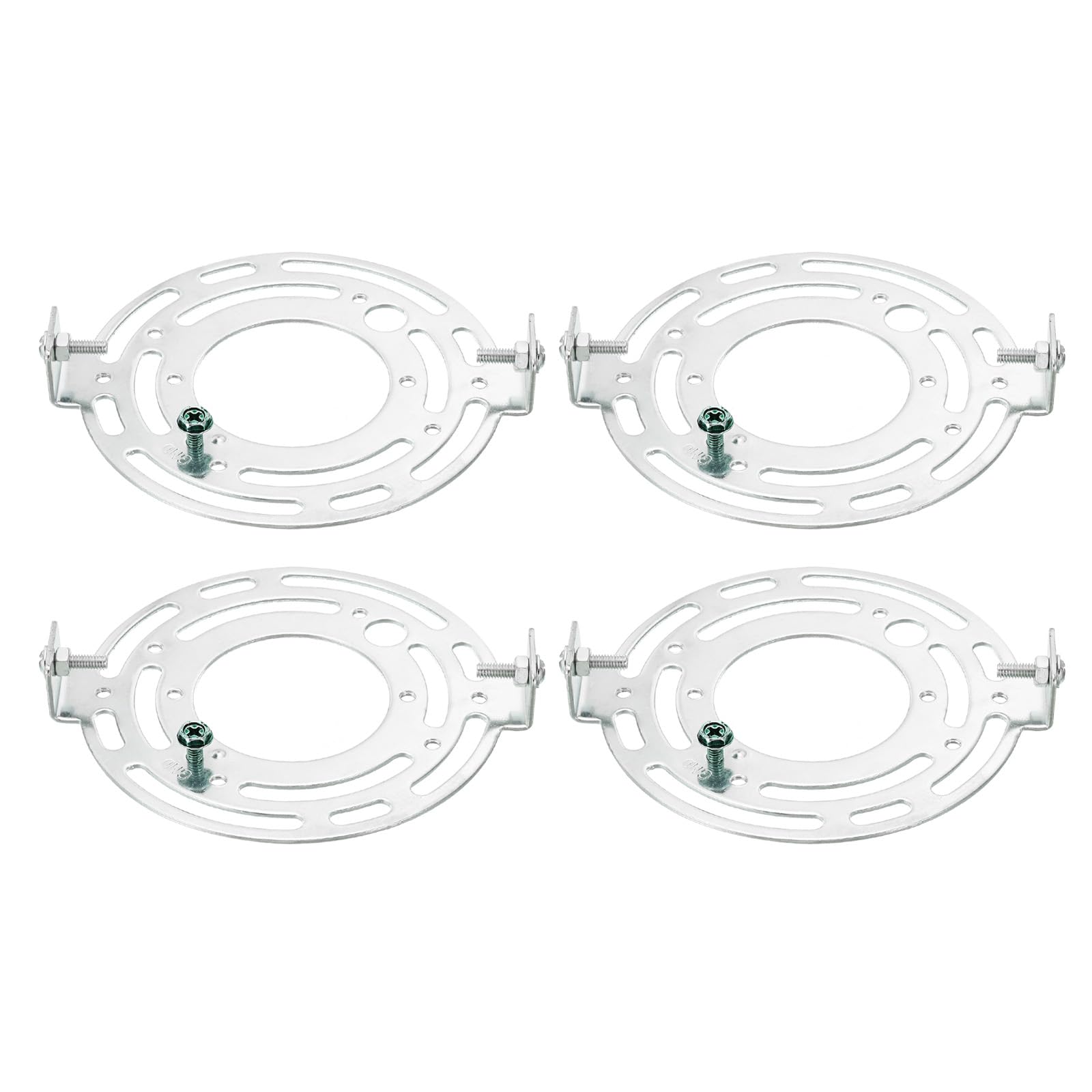 PATIKIL 115mm (4.53") Universal Light Fixture Mounting Bracket Kit, 4set Light Crossbar Round Ceiling Plate for Wall Light, Close to Ceiling Light, Chandelier