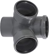 Ostendorf K12983 HTsafe Corner Branch DN 110/110/110 67 Degree Gray Pipe view 2