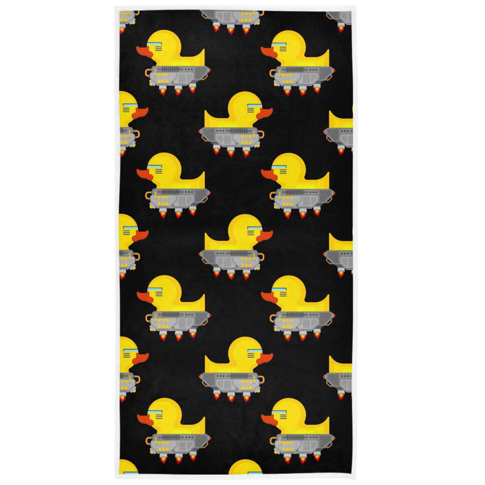Pfrewn Duck Robot Toy Hand Towels for Bathroom