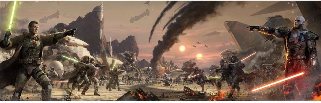 Monty Arts Star Wars The Old Republic Poster by Silk Printing # Size About (192cm x 60cm, 77inch x 24inch) # Unique Gift # 11D1D8