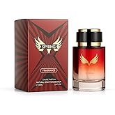 Men's and Women's Perfume, Jasmine Strawberry Grapefruit Notes, Red Gradient Bottle with Gold Cap, Unisex Eau De Parfum 100ml (3.4 fl.oz)