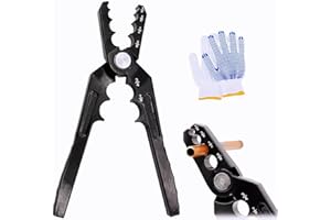 GMKD Copper Tube Rounder, Flat Tube Repairer Pliers, Manual Copper Tubing Repair Tool with 6 Hole - for 1/4", 3/8", 1/2", 5/8", 3/4" 7/8" Aluminum Pipe