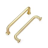 Malimali 5 Pack 3-3/4 Inch Brushed Brass Kitchen