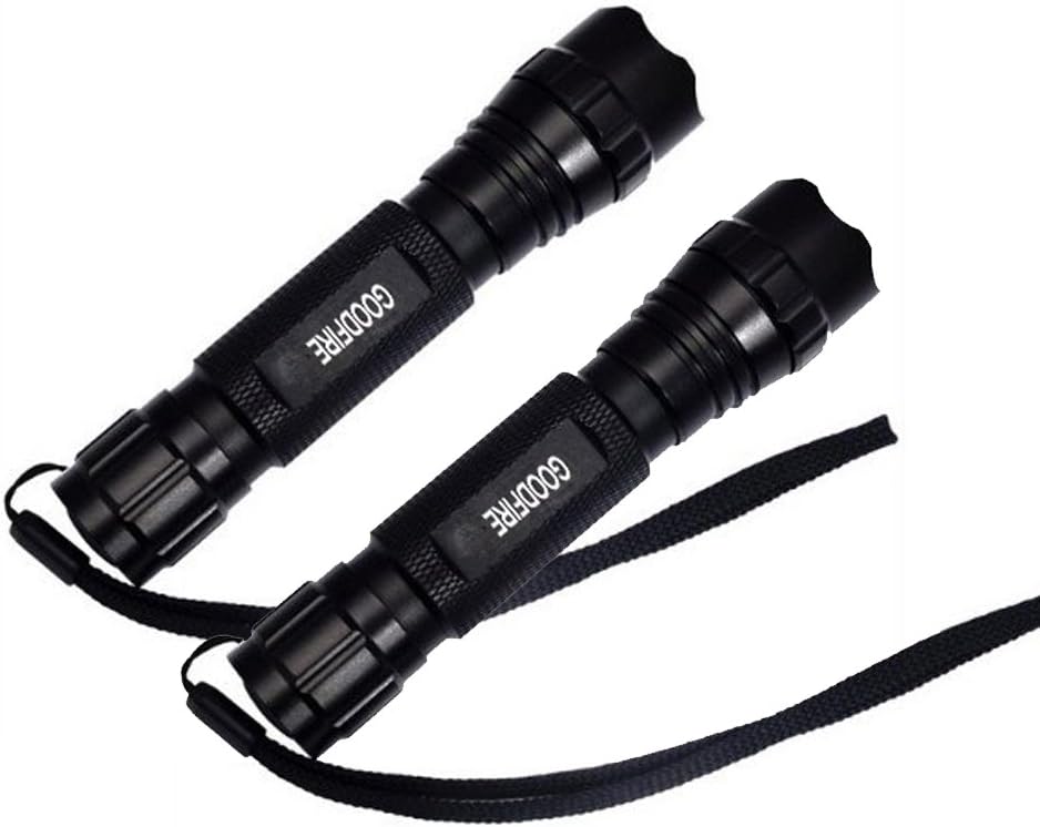 GOODFIRE 2PCS Wf-501b Cree Xm-l T6 5 mode 1000LM Led Flashlights