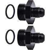 EVIL ENERGY 6AN Flare to AN10 ORB Male O-Ring 2PCS Fitting Adapter
