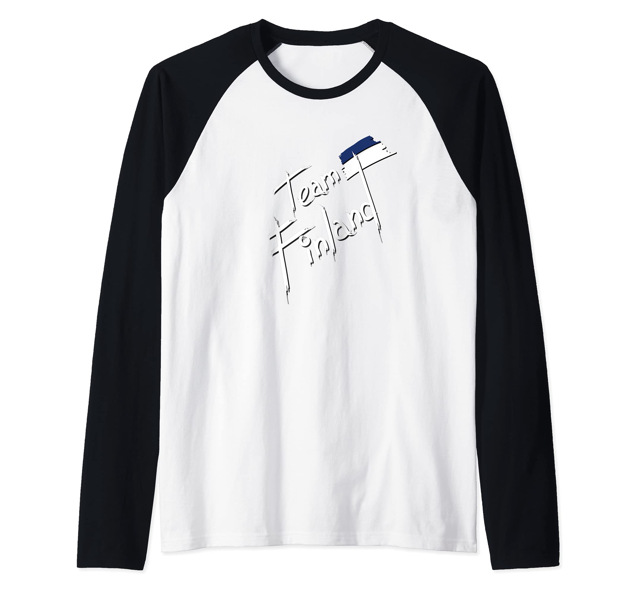 Flag Finland Raglan Baseball Tee