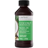 LorAnn Oils Coconut Emulsion &amp; Flavoring For Baking | Better Than Coconut Extract For Cookies, Cakes, Drinks, Icing, Pasteries - Gluten Free, Water-Based, USA-Made, 4 Fl Oz
