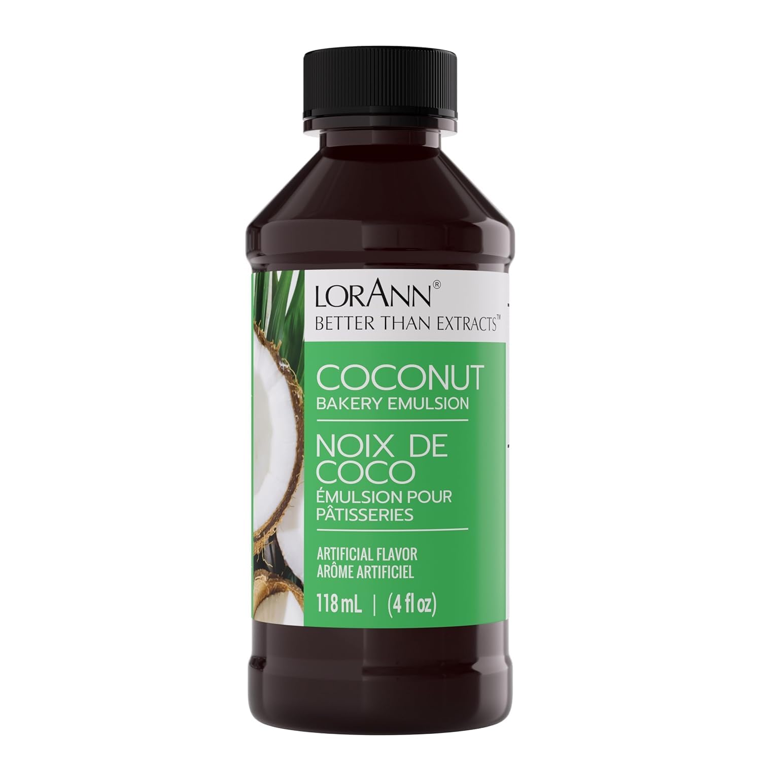 Lorann Oils Bakery Emulsions Natural and Artificial Flavor 4oz-Coconut, Other, Multicoloured, 6.82 x 6.82 x 13.43 cm