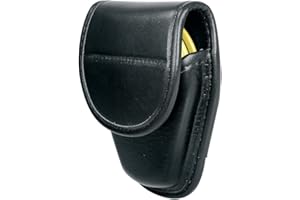 TAFTACFR Molded Single Handcuff Pouch Cop Sheriff Police Law Enforcement Military Standard Handcuff Holder with Secure Snap Closure