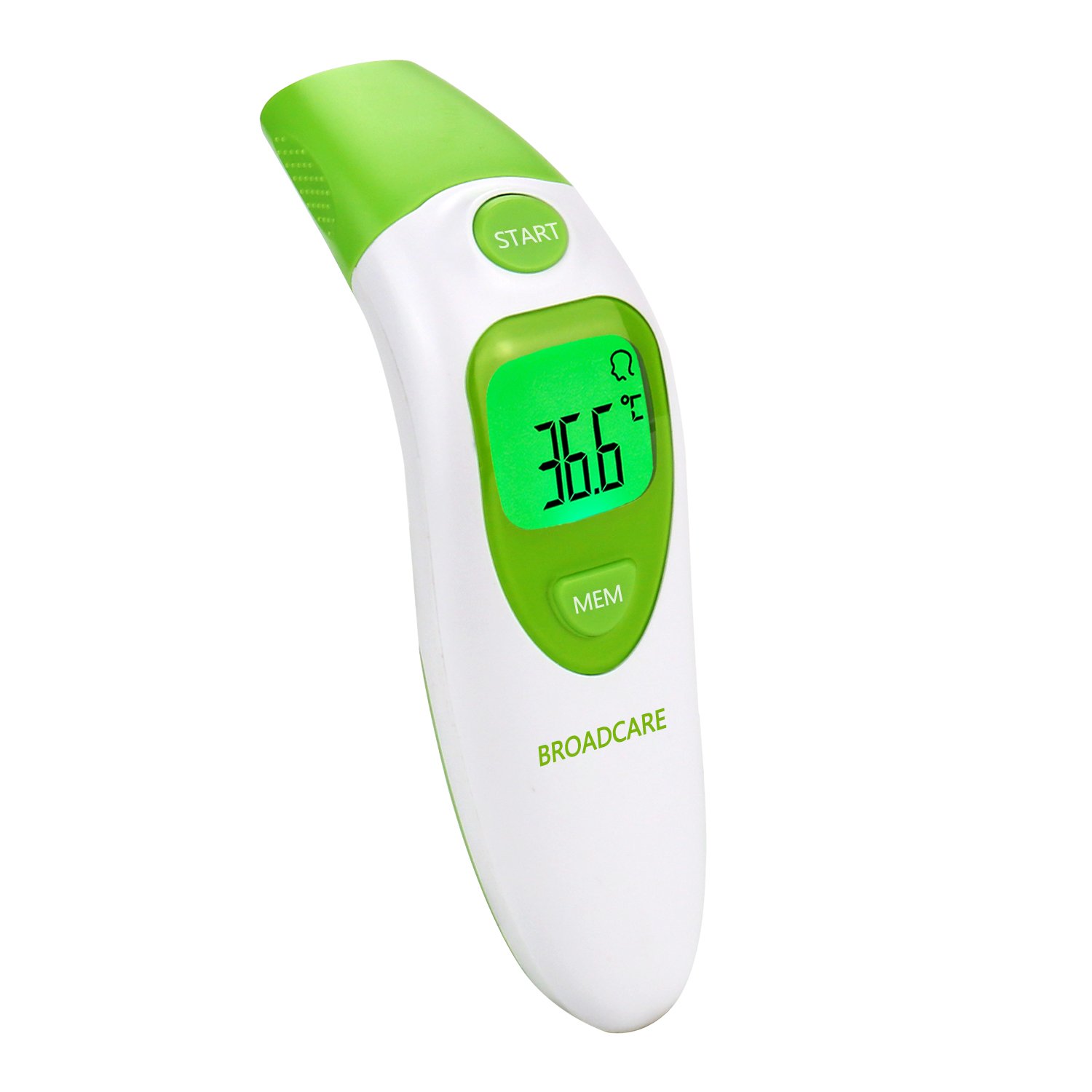 BROADCARE Termómetro Digital De Frente y Oído En Termómetro Infrarrojo Médico Alta