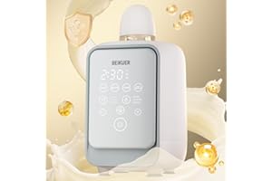 BEIKUER 12-in-1 Baby Bottle Warmer, 360° Smart Rotation Mixing for Breastmilk, Precise NTC Temp Control with 2 Min Fast Heati