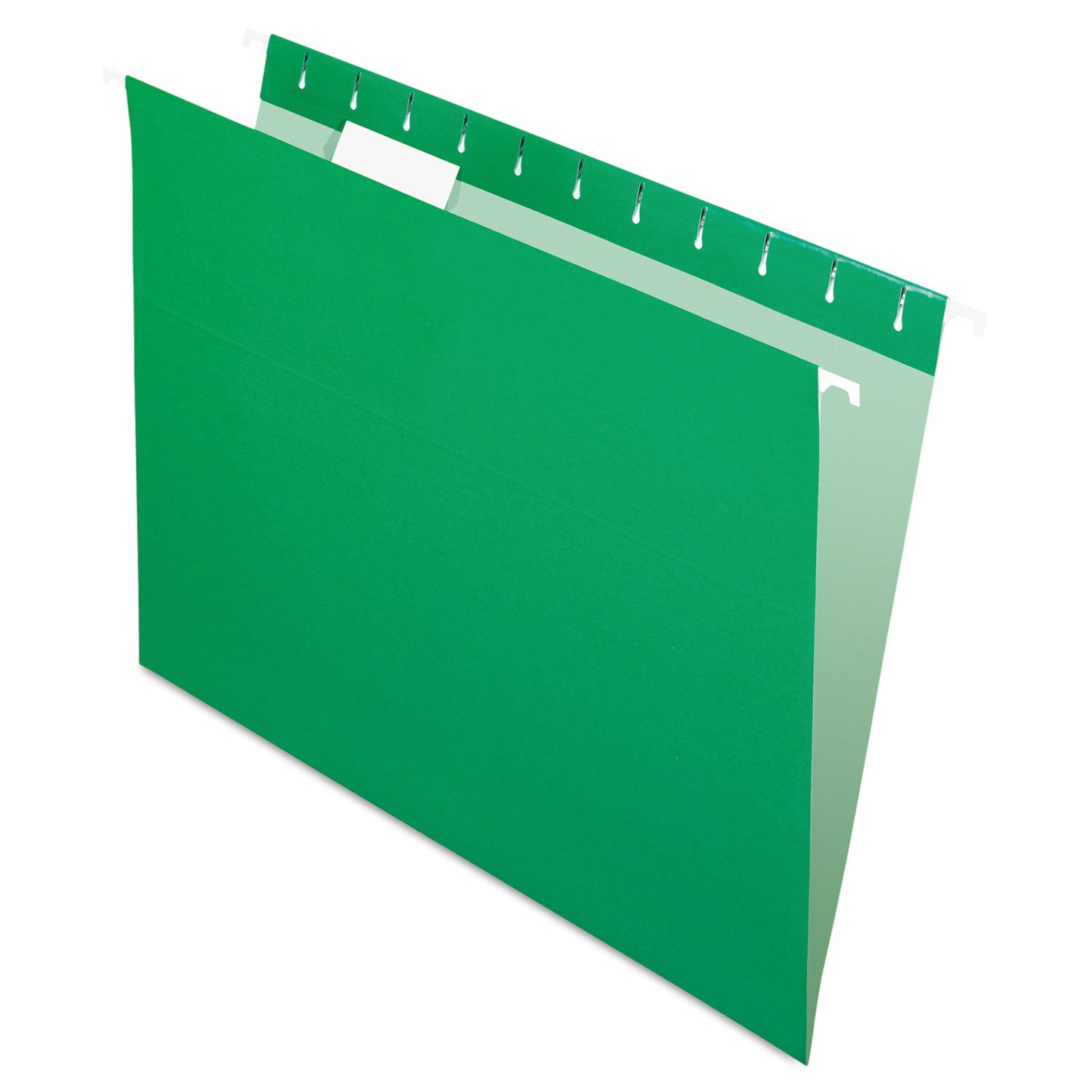Pendaflex Recycled Hanging Folders, Letter Size, Bright Green, 1/5 Cut, 25/BX (81610) — image 1