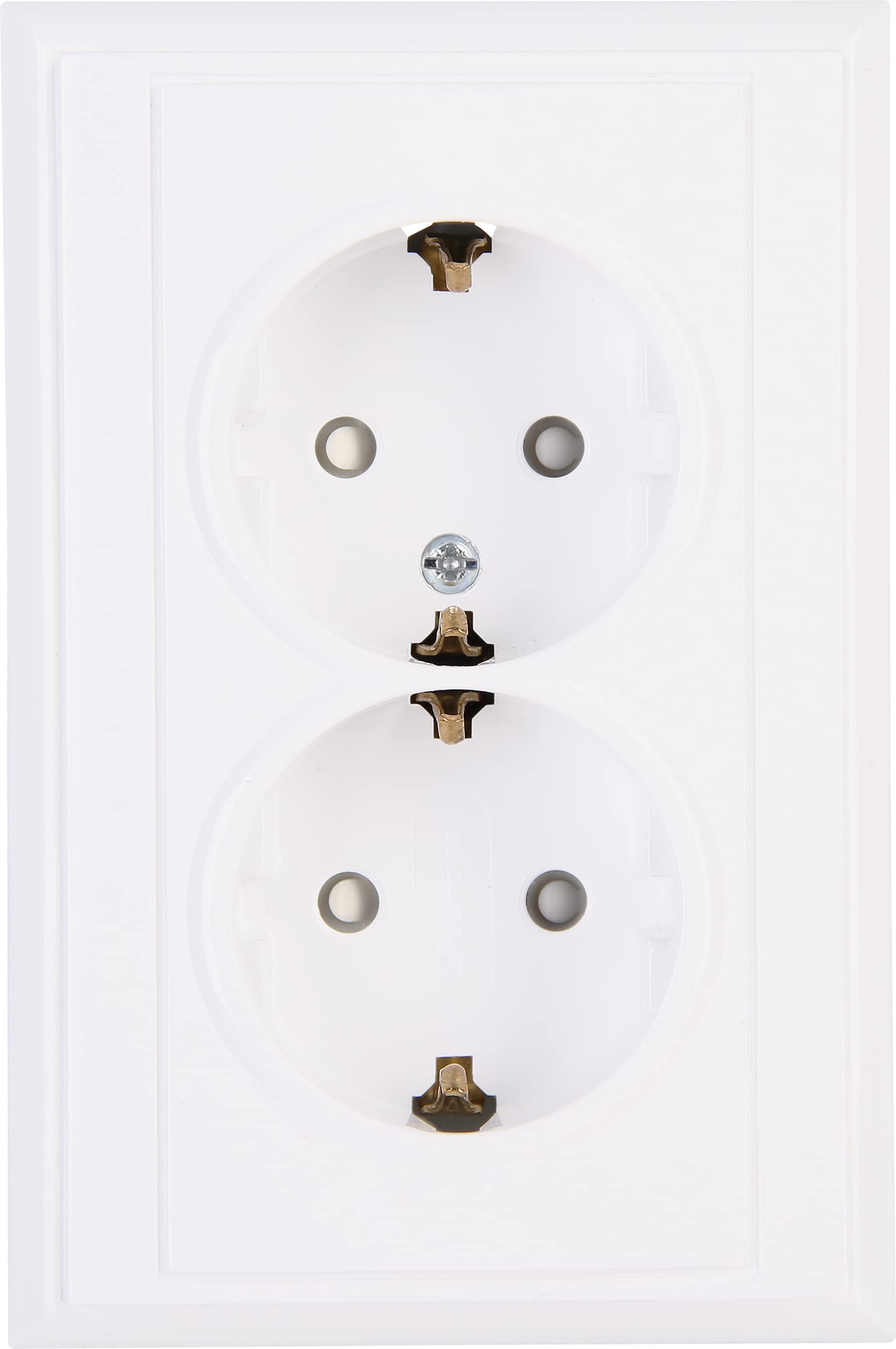 Kopp 927602084 Malta 2-Way Earthing Contact Socket Complete Device Arctic White