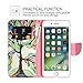 Compatible with iPhone 7 Plus Case,iPhone 8 Plus Wallet Case,JanCalm [Wrist Strap][Kickstand][Card/Cash Slots] Pattern Premium PU Leather Flip Cover for iPhone 7/8 Plus (5.5 Inch) (Tree)