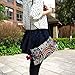 Weixinbuy Women's Lady Nation Embroidered Purse Retro Clutch Bag Shoulder Bag Crossbody Messenger (Silver)