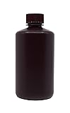 EISCO Reagent Bottle, Amber, 250mL - Narrow Mouth