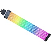 LIAN LI Strimer Plus V2 Wireless ARGB 12+4-Pin Wide GPU Extension Cable – White – 116 LEDs – PCIe 5.0 Ready – L-Connect 3 Com