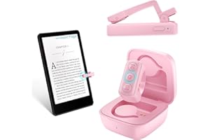 BIFTU Remote Control Page Turner for Kindle Paperwhite Oasis, RF E-Reader Remote Controller, Remote Scrolling Ring for TIK Tok, Camera Shutter Clicker for iPad iPhone iOS Android -Pink