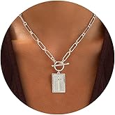 Robaice Valentines Day Gifts 14K Gold Plated and Silver Plated Cross Necklace for Women, Non-Tarnish Faith Jewelry with Toggle Clasp, Fashion Necklace Gifts for Women, Christian Faith, Communion, Birthday & Christmas
