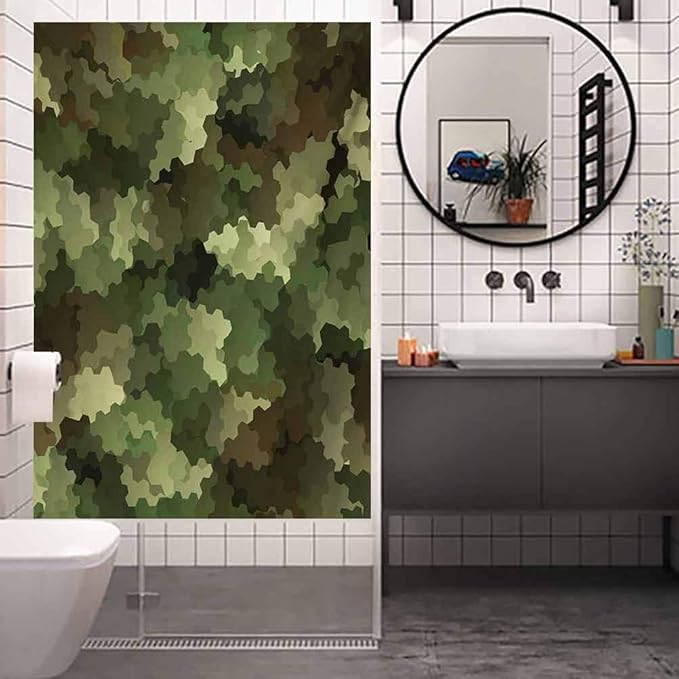 Vinilo adhesivo para ventana estático, efecto de vidrio esmerilado de