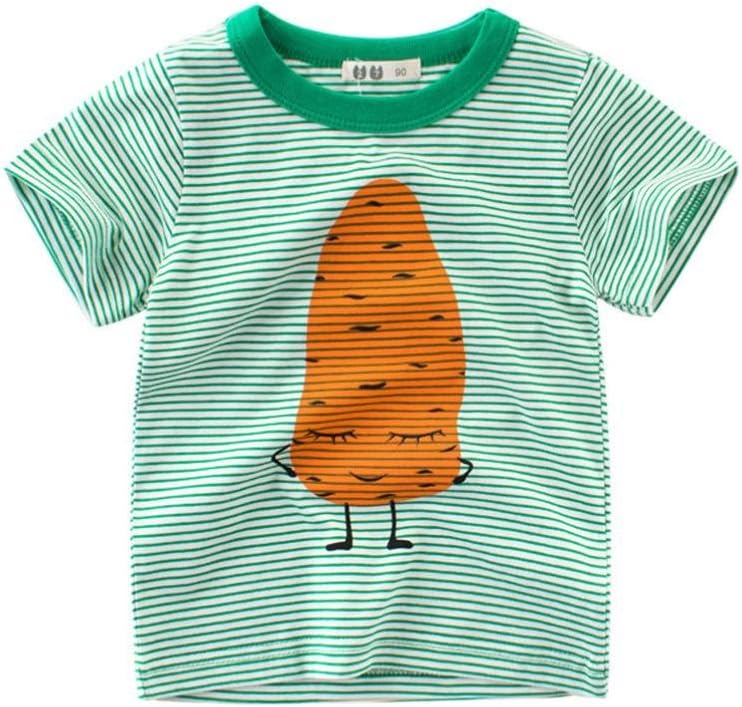 OSYARD Summer Infant Baby Kids Boys Girls T Shirts Cartoon Print Tops Outfits Clothes