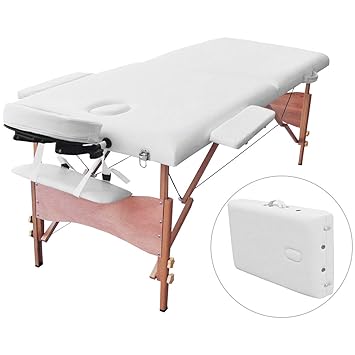 COSTWAY Massageliege Therapieliege, Kosmetikliege klappbar, Massagebank 185cm, Schwedische Massage inkl. Tragetasche, Massage