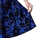 Noctflos Women's 50s Vintage Cocktail A-Line Dress Floral Lace Knee Length