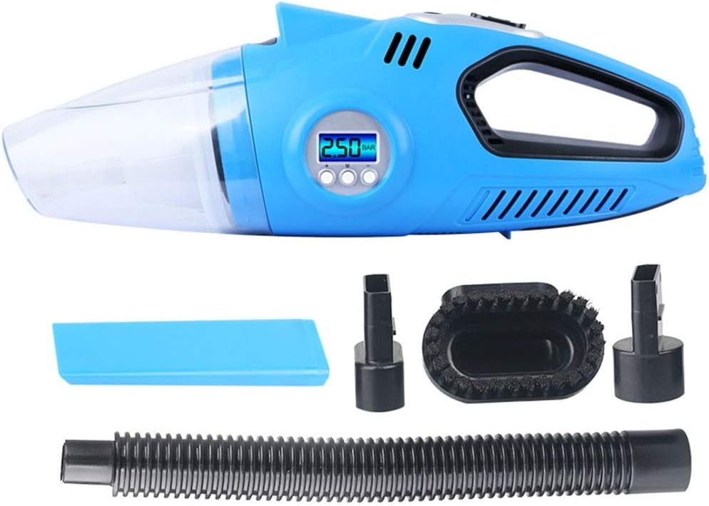 Car Vacuum Cleaner 12V Portable + Auto Electric Air Compressor Digital Tire Inflator Pump