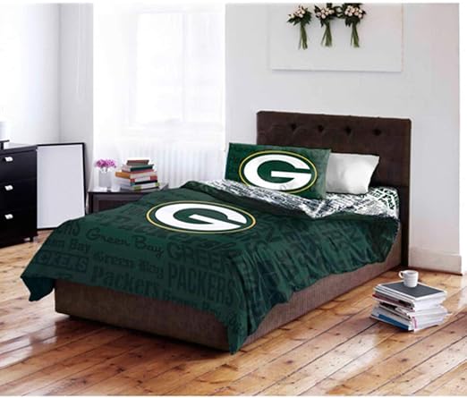Amazon Com Nfl Green Bay Packers Bedding Set Queen Home Kitchen
