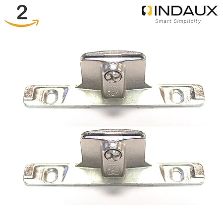 2 Indaux Kitchen Drawer Front Fixing Brackets Amazon Co Uk Diy