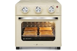 VAL CUCINA 6-in-1 Air Fryer Toaster Oven Combo | Multifunctional Countertop Oven with Hexagon Hybrid Heating Element, 4-Slice