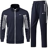 Riskrole Men’s Tracksuits Sweatsuits Set 2 Pieces Casual Athletic Jogging Suits Zip up Outfits