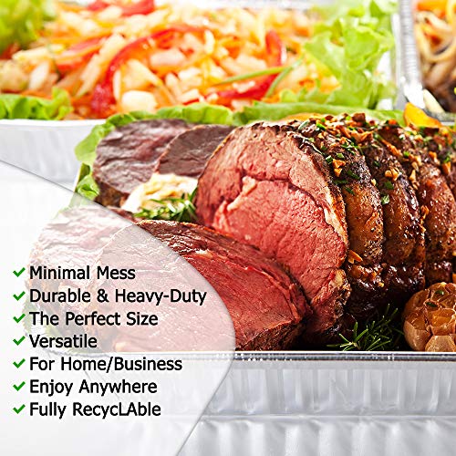 3 30+Pack+Aluminum+Half+Size+Roasting+Pans