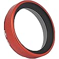 Haoge LUV-X54R Metal Lens Hood with MC UV Protection Multicoated Ultraviolet Lens Filter for Fujifilm X100VI Fuji X100V Camera Red