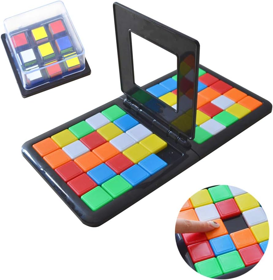 xiaopai Magic Block Game Puzzle Blocks Game Colored Cubes Table Game Desktop Game Children Baby Puzzle Toys Education Toys Family Interaction for Kids and Adult