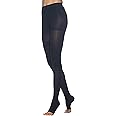 SIGVARIS Women’s DYNAVEN Open Toe Pantyhose 20-30mmHg - Black - Small Long