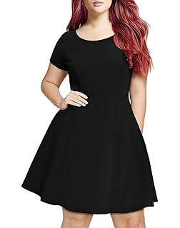cheap plus size skater dresses