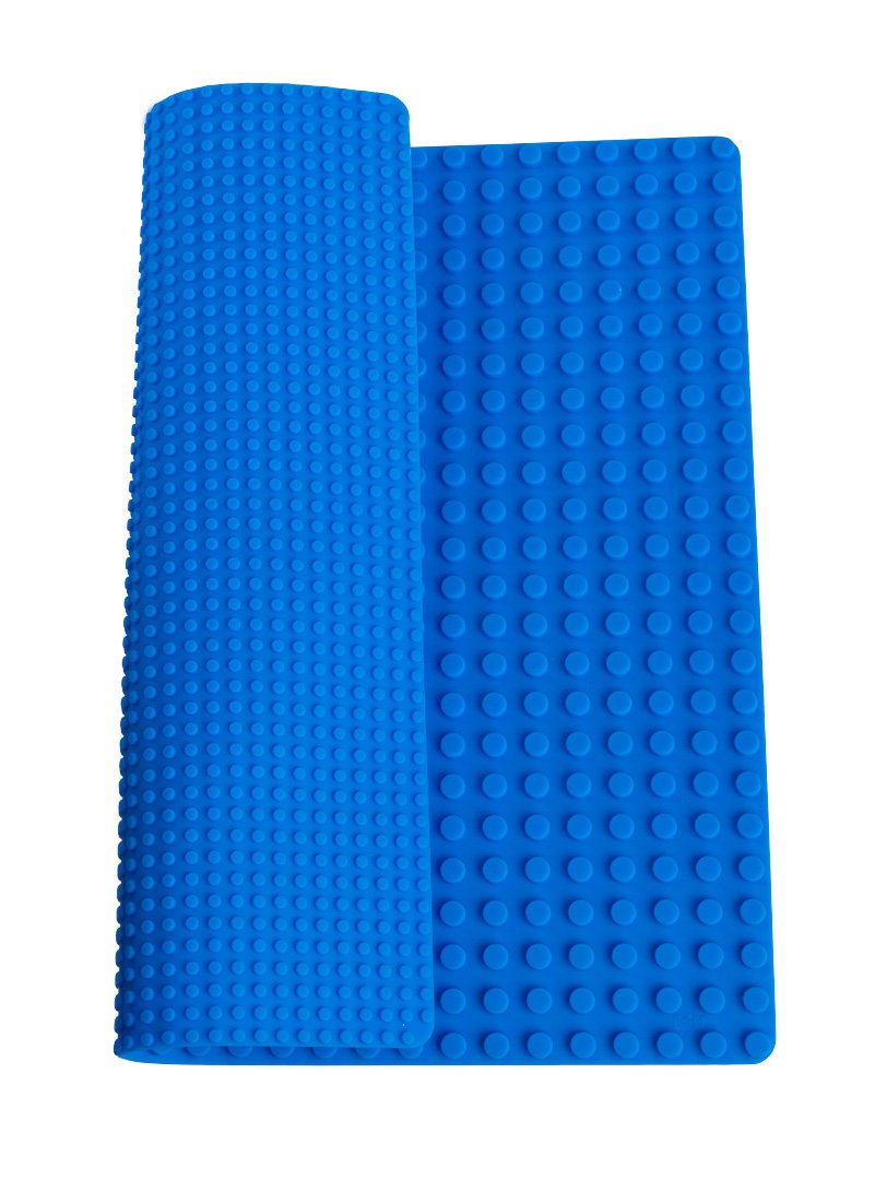 Classic Blue Double Sided Roll Up Building Mat - 15" x 15" - 100% Compatible With All Major Brands